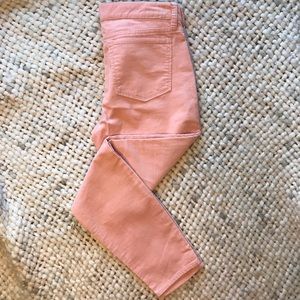 J. Crew Stretch Pink Corduroy Pants Size 28